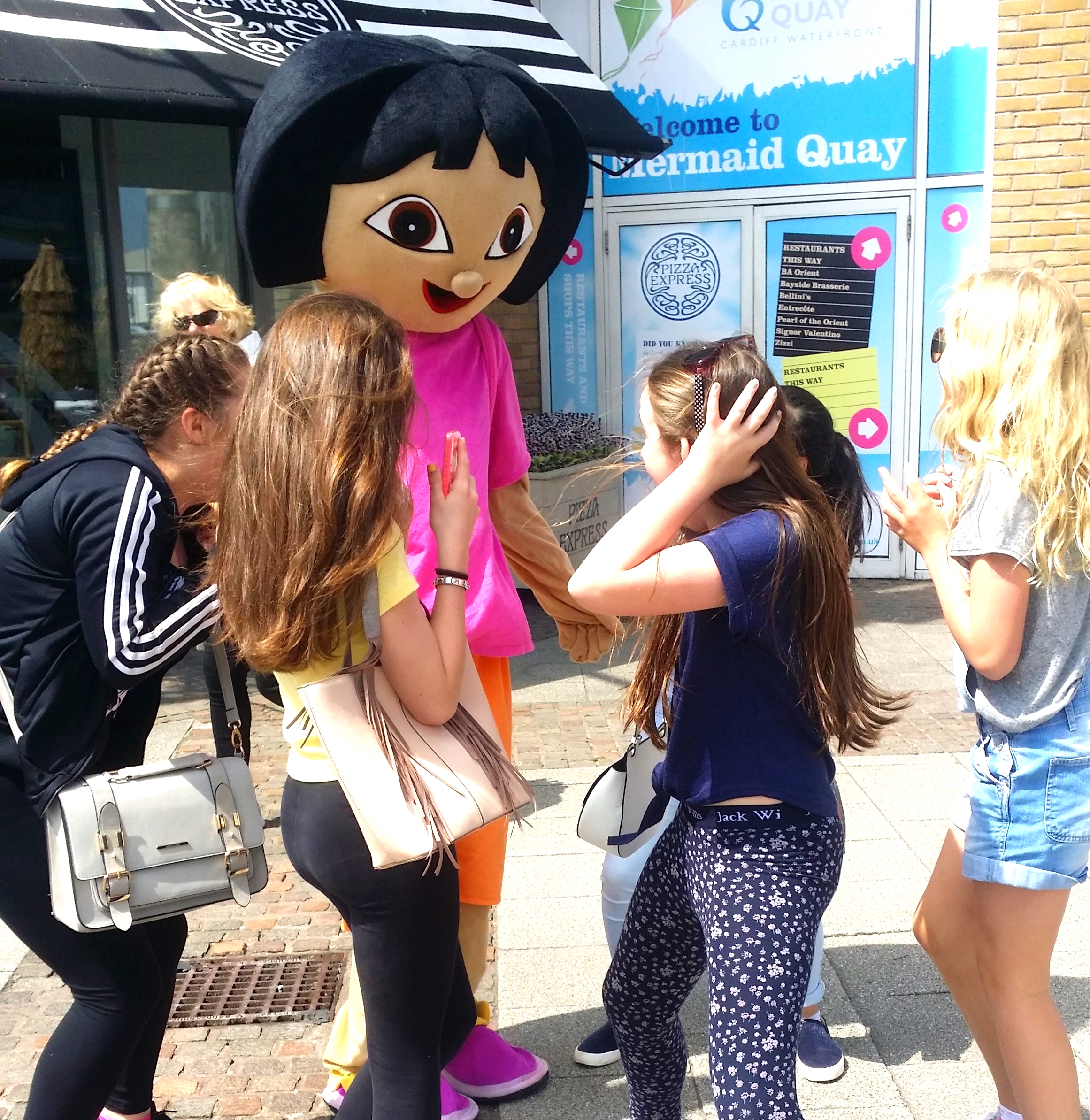 Dora Exploring Mermaid Quay over half term!