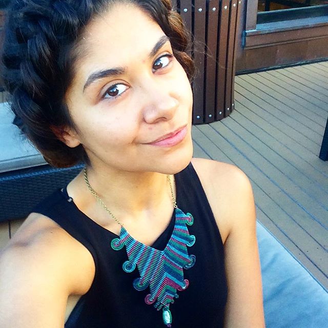 Finish product by Tifanny @tblair.hair // wearing an H&M dress, and a handmade necklace my dad got me in Mexico.