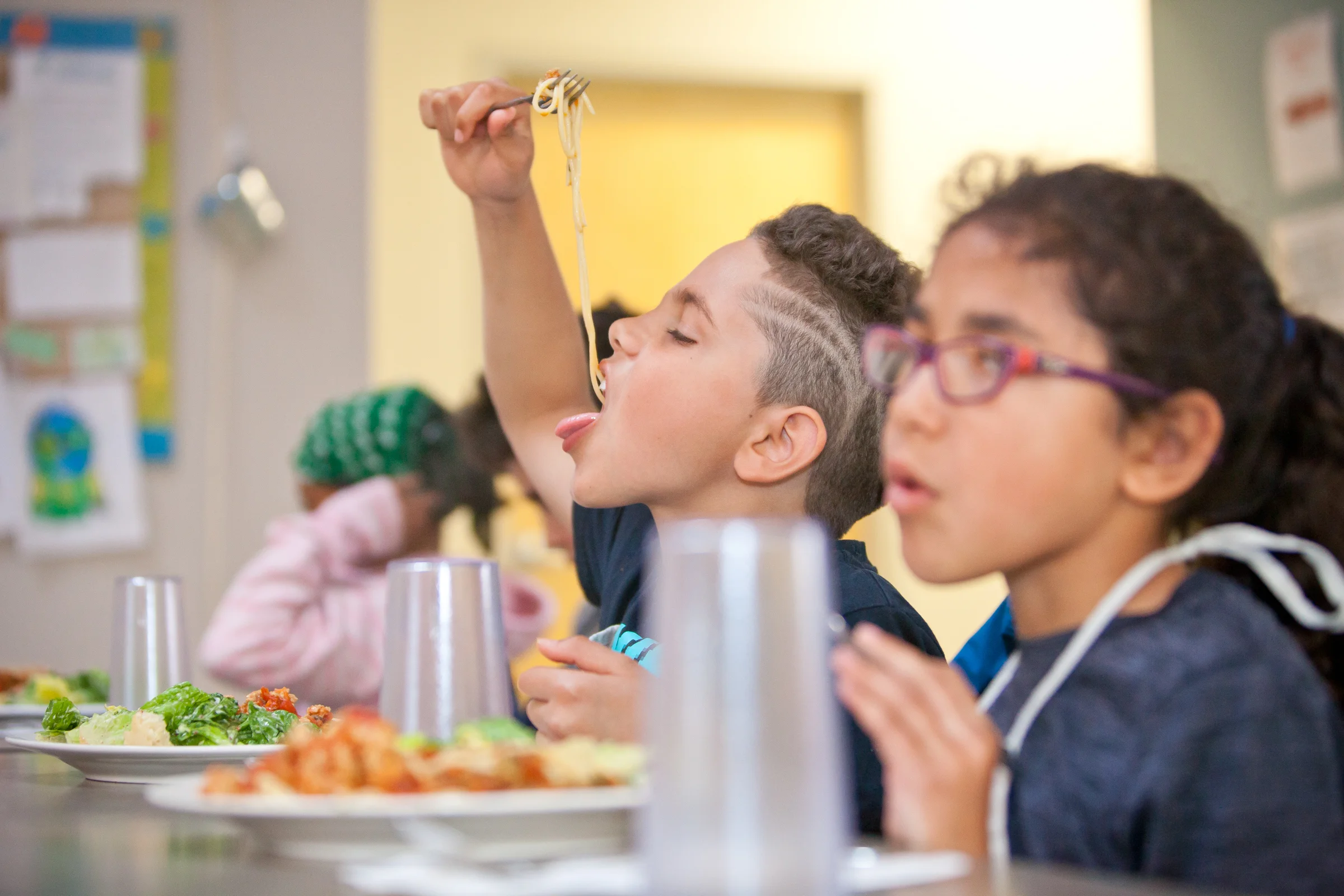 Twins Skye and Isaiah took part in the Young Cooks program at the Dartmouth North Community Food Centre.