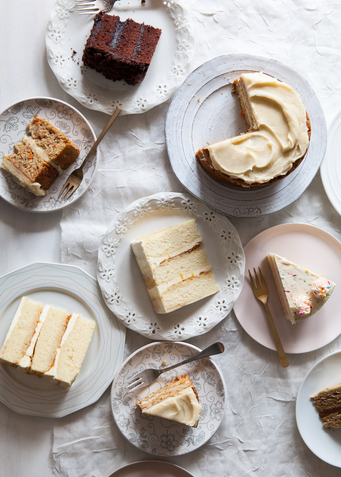 Outtake from "Layered" of various cake slices.