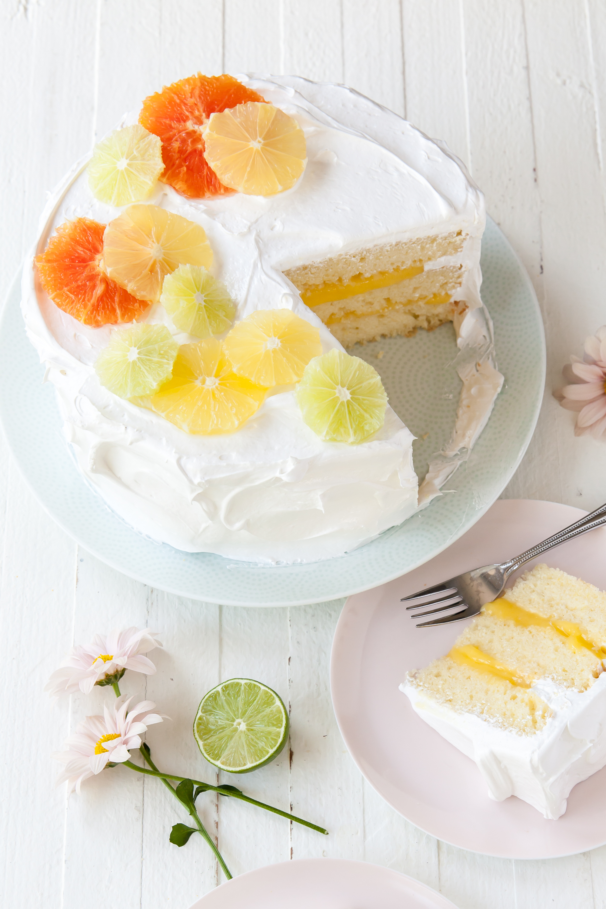 Lemon Meringue Layer Cake