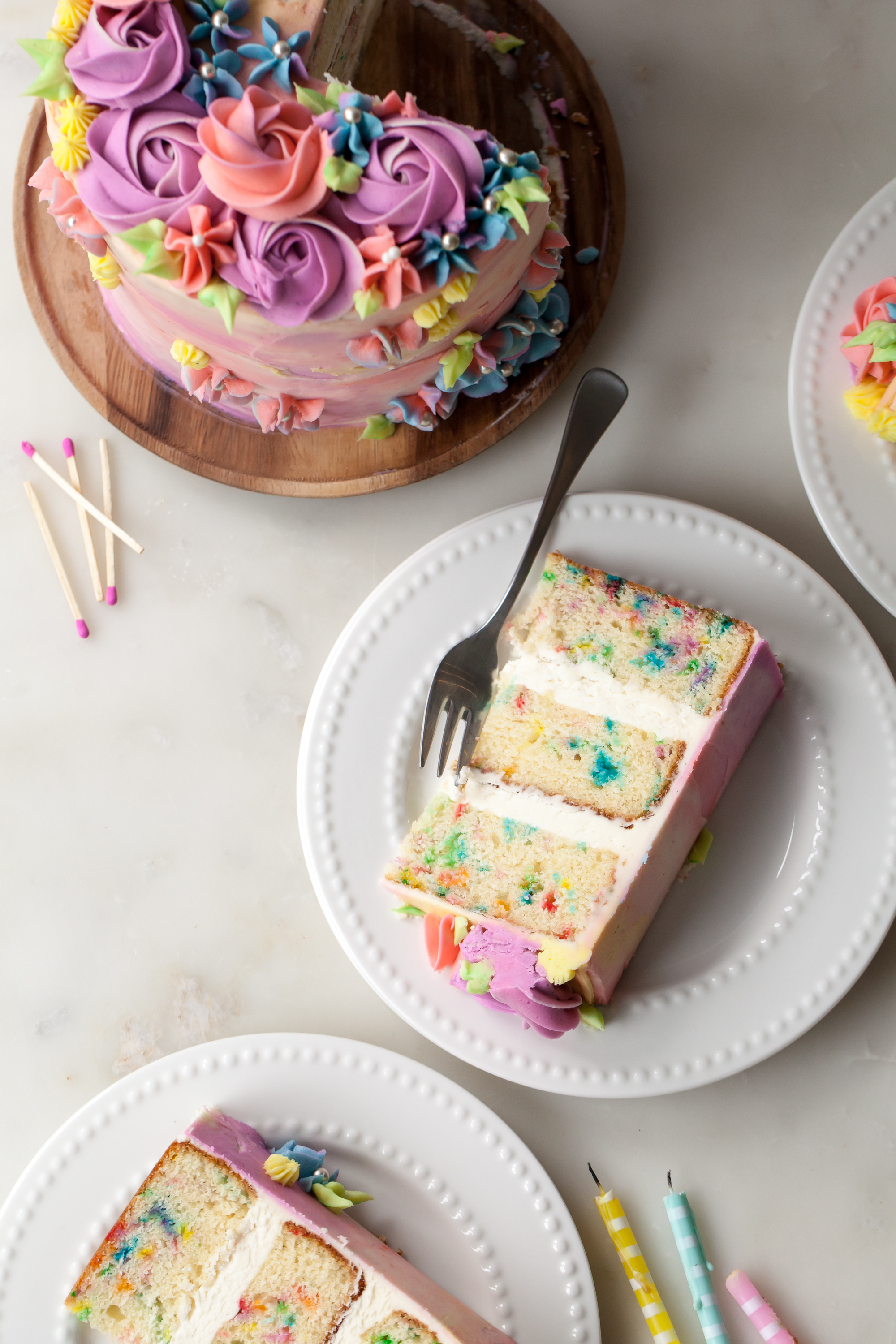 sprinkle birthday cake recipe with vanilla frosting