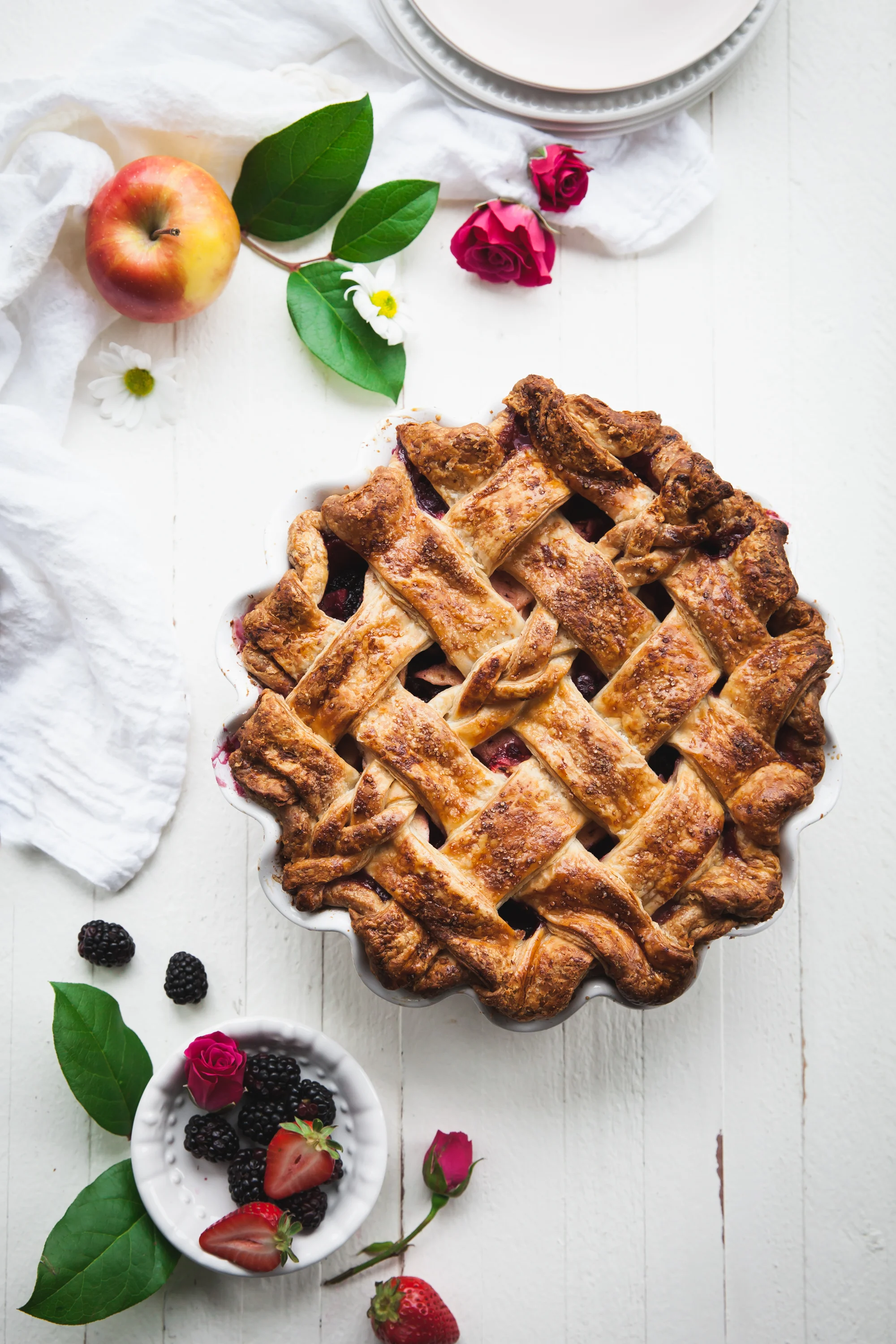Mixed Berry Apple Pie Style Sweet