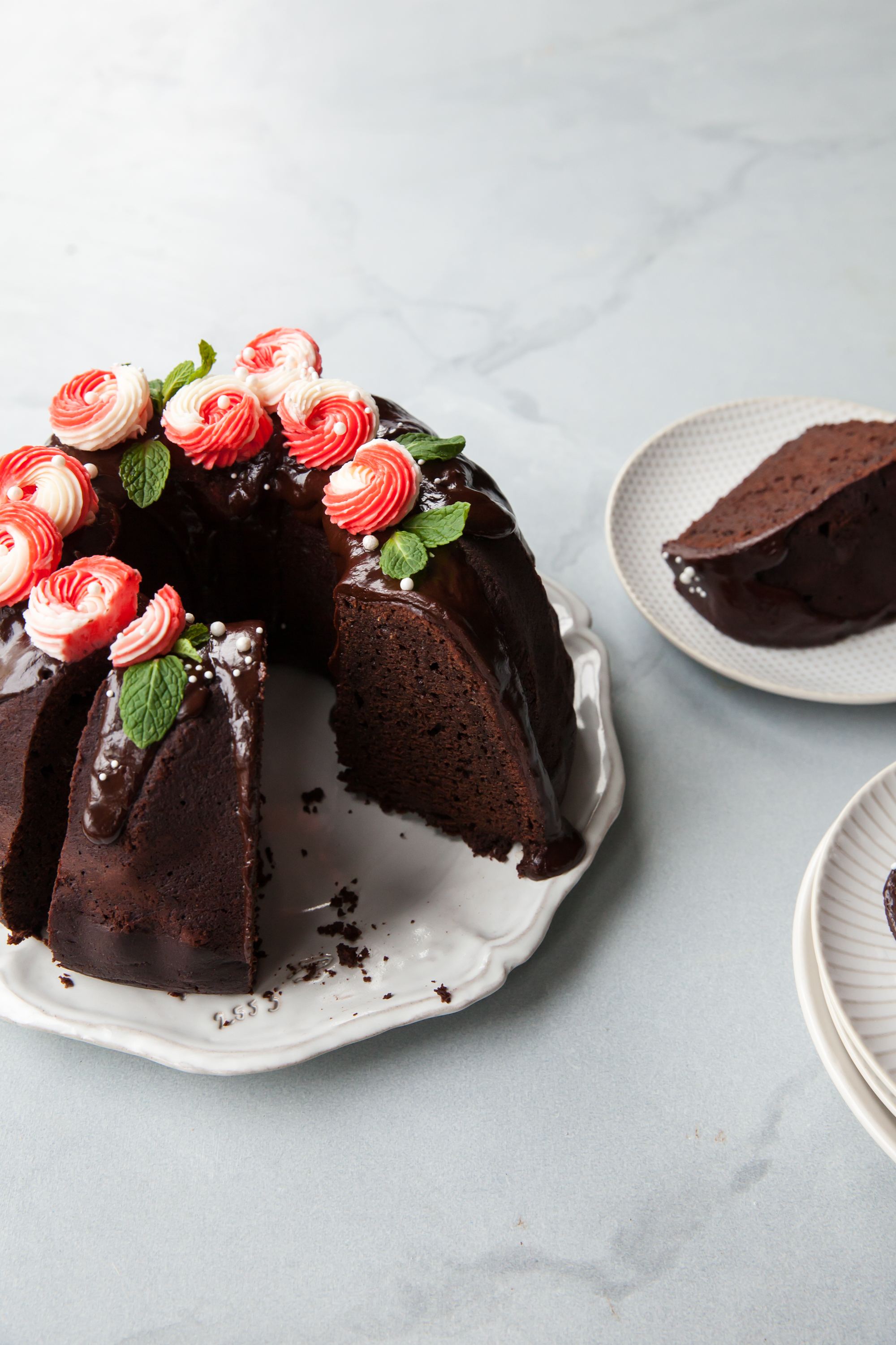 chocolate Peppermint Bundt Cake