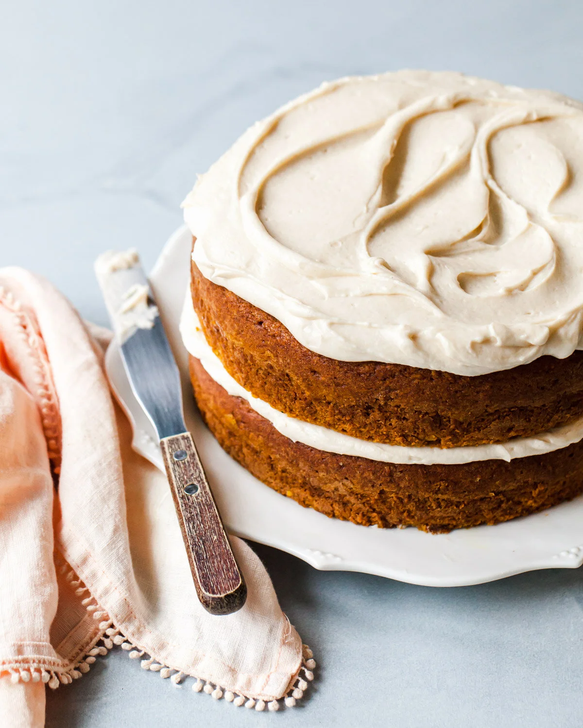 The Best Pumpkin Cake Recipe With Maple Cream Cheese Style Sweet