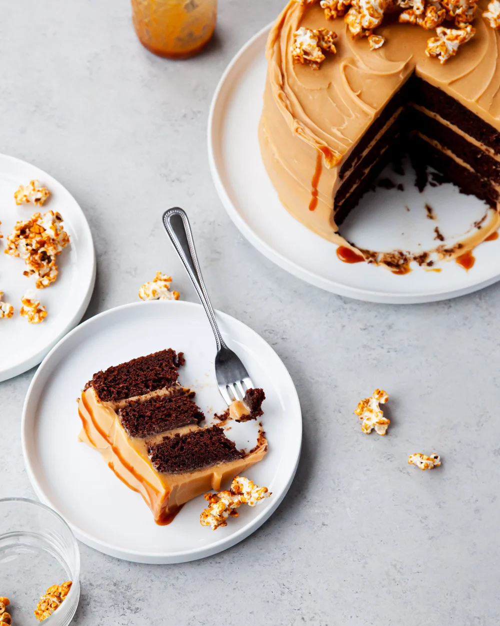 Chocolate Stout Cake with Caramel Buttercream
