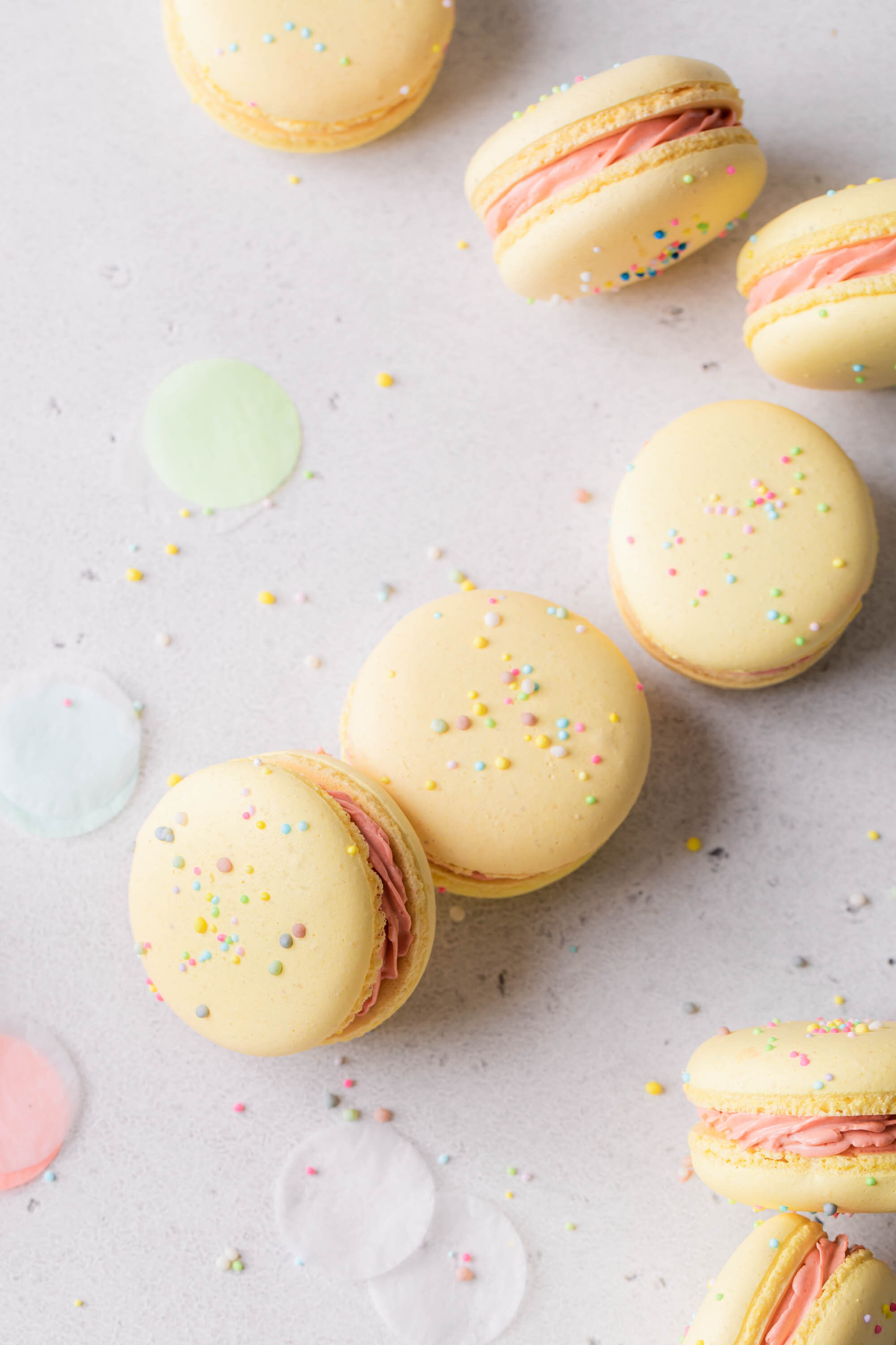 Confetti French Macarons