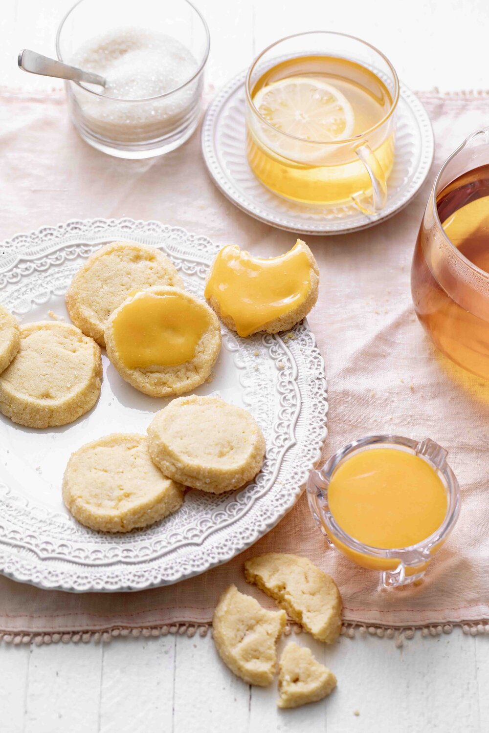 How to make lemon curd with shortbread cookies