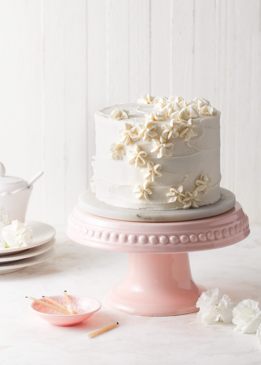 6-inch Vanilla Layer Cake with whipped crème fraîche frosting