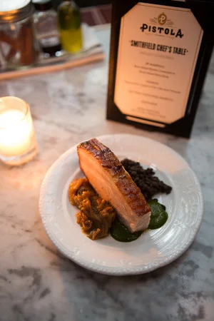 DURoC Pork Belly plated