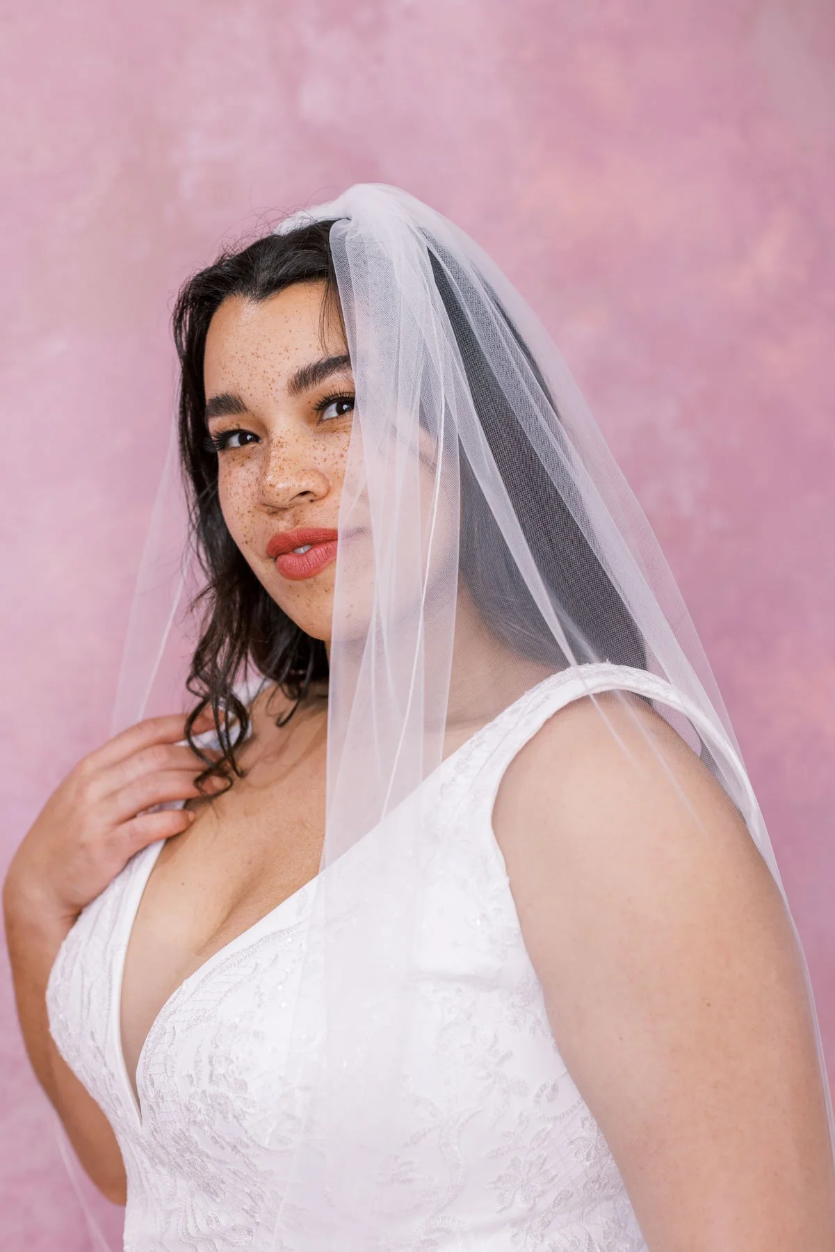 Peony Veil (Pencil Edge) Special Order Veils The White Flower
