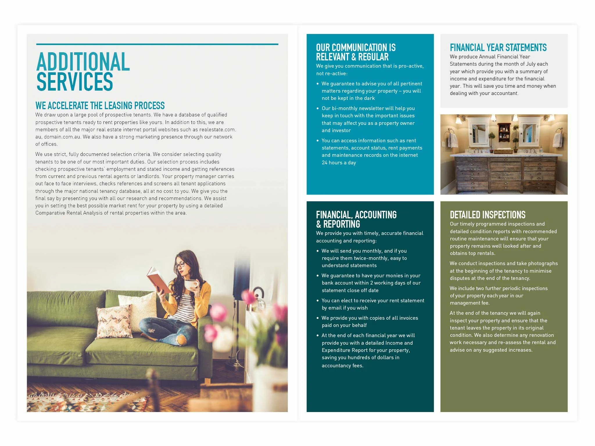 Century 21 Compass brochure for property management