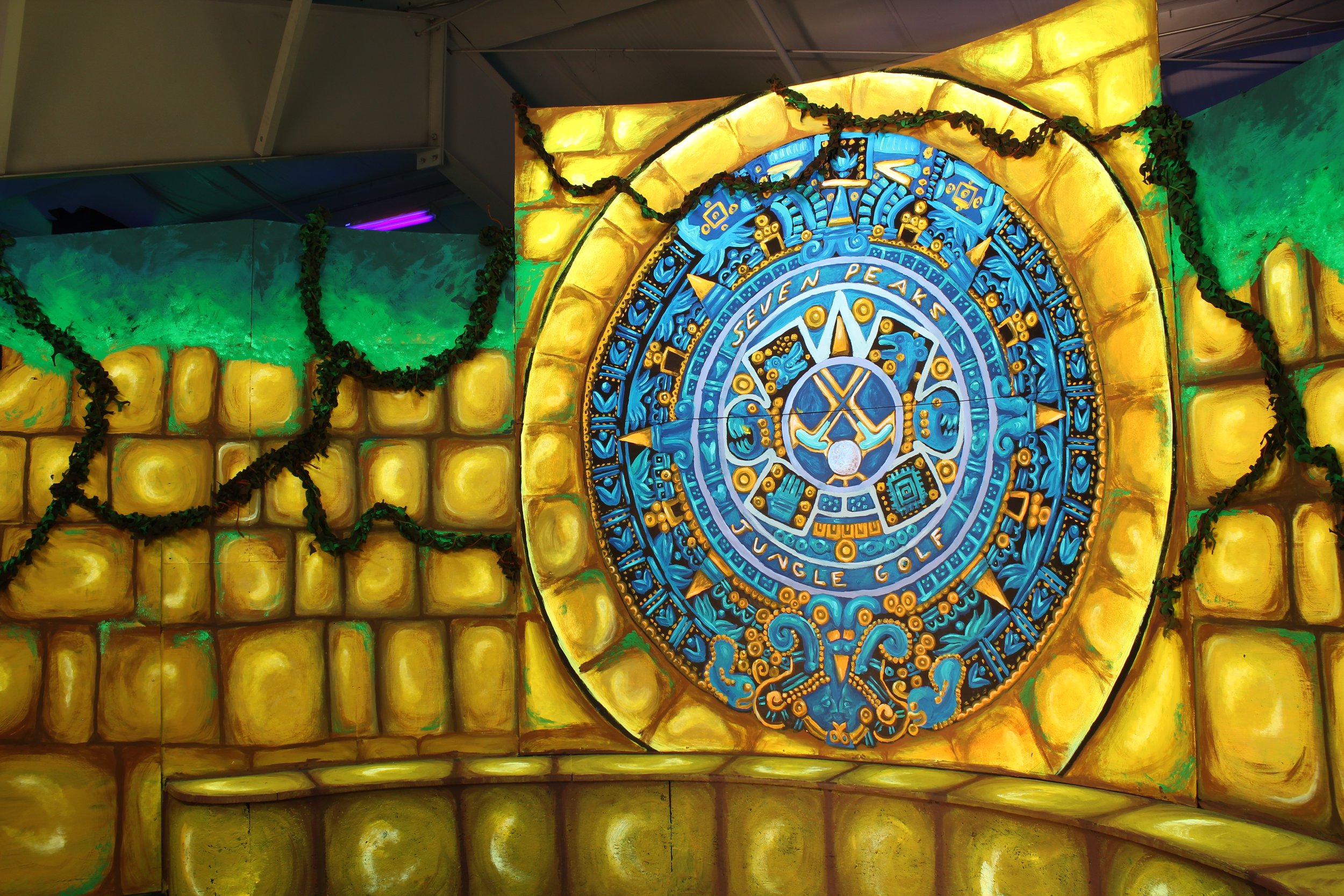 Black Light Mini Golf Course