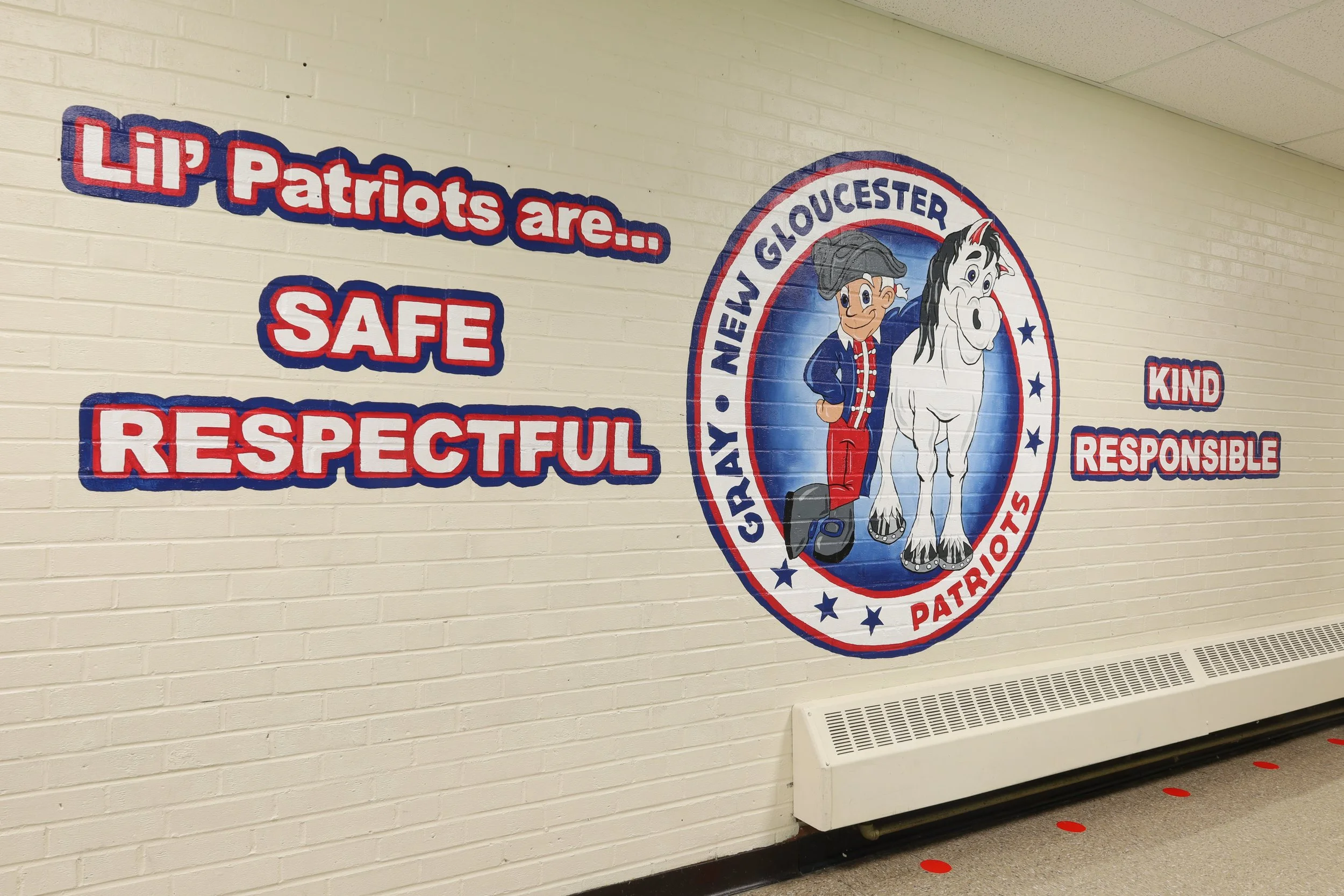 Memorial Elementary hallway