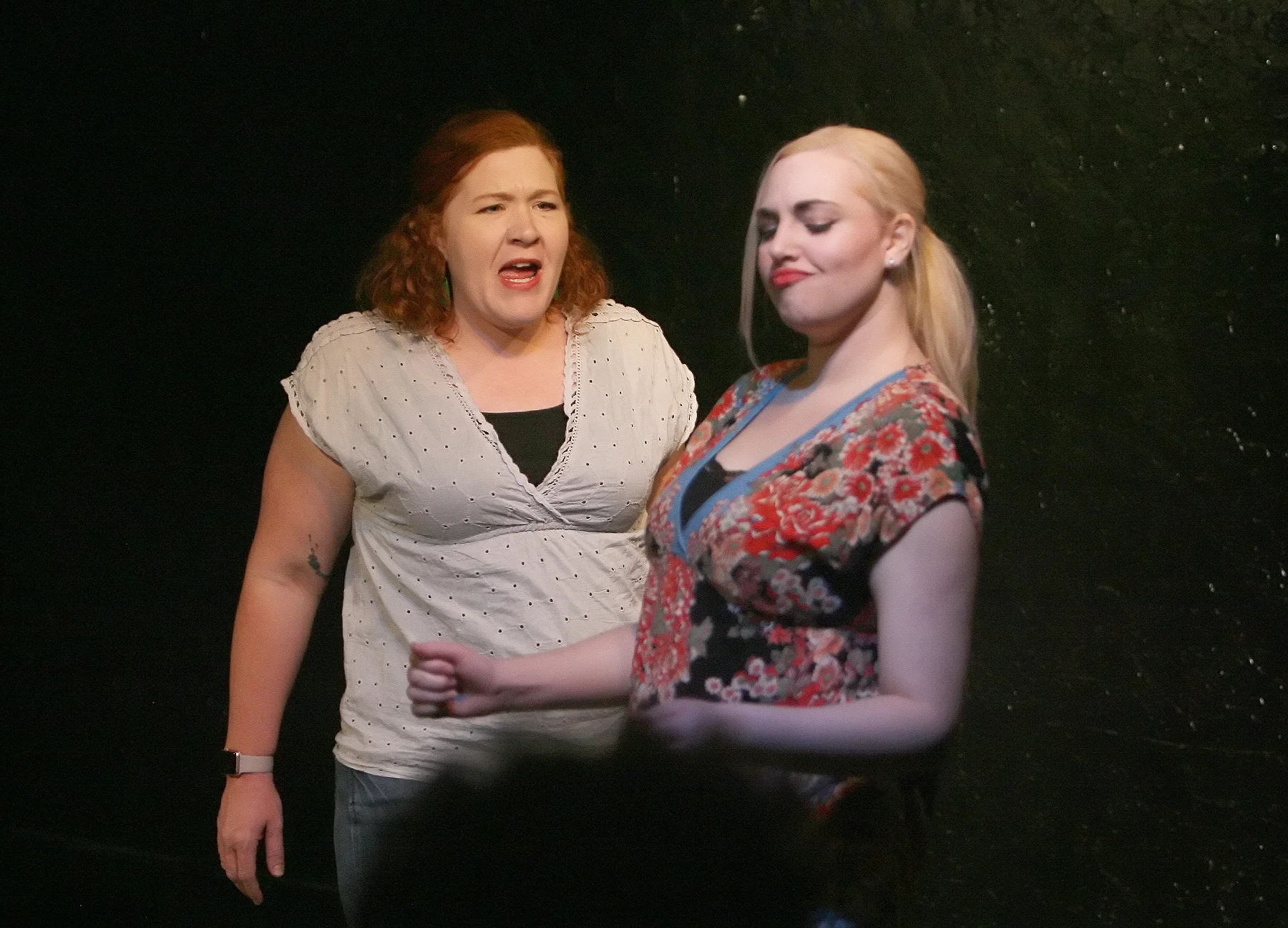 Gretchen Larsen and Layla Amerson of Judd at Friday Improv Showcase LOCATION: Space 55 PHOTO CREDIT: Matt Santos