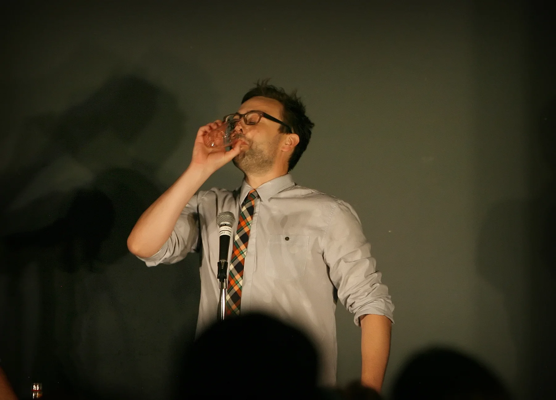 Ryan McKee in the drinking game at Modest Proposal LOCATION: Phoenix Center for the Arts PHOTO CREDIT: Matt Santos