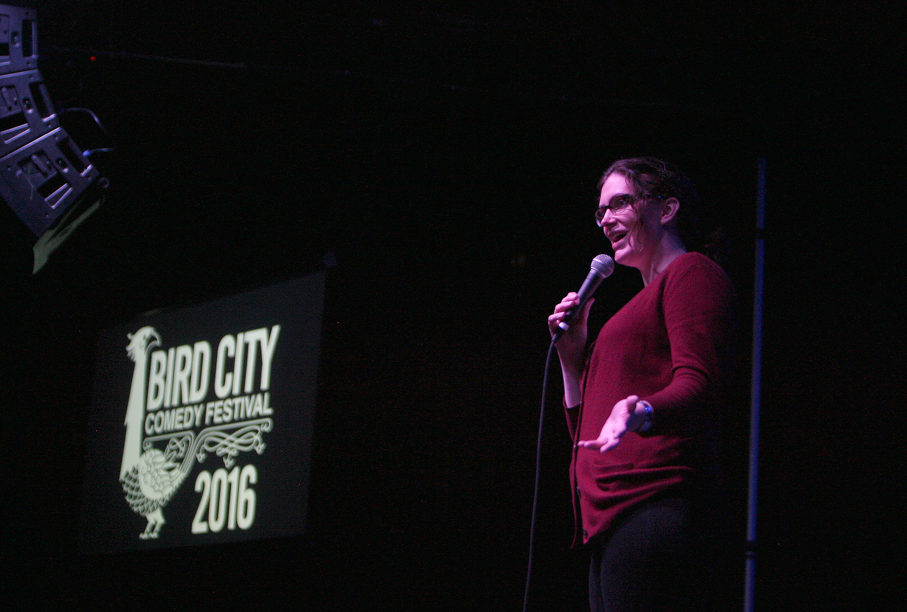 Katherine Jessup at an Evening with Dana Gould LOCATION: Press Room PHOTO CREDIT: Matt Santos