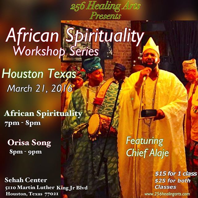 256 Healing Arts Presents African Spirituality Workshop Series