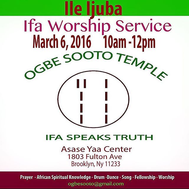 Ile Ijuba Ifa Worship Service Ogbe Sooto Temple