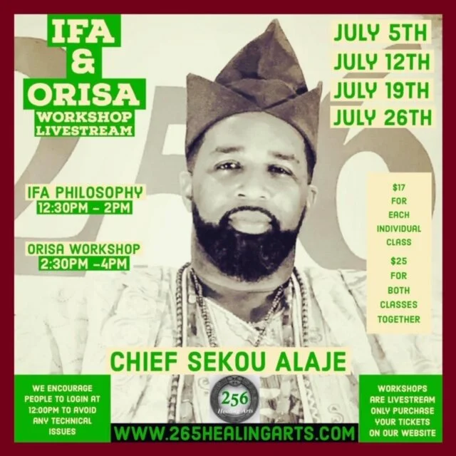 Ifa &amp; Orisa Workshops  July 2020 (Brooklyn, NY)    