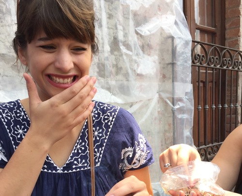 I just ate a grasshopper. 
