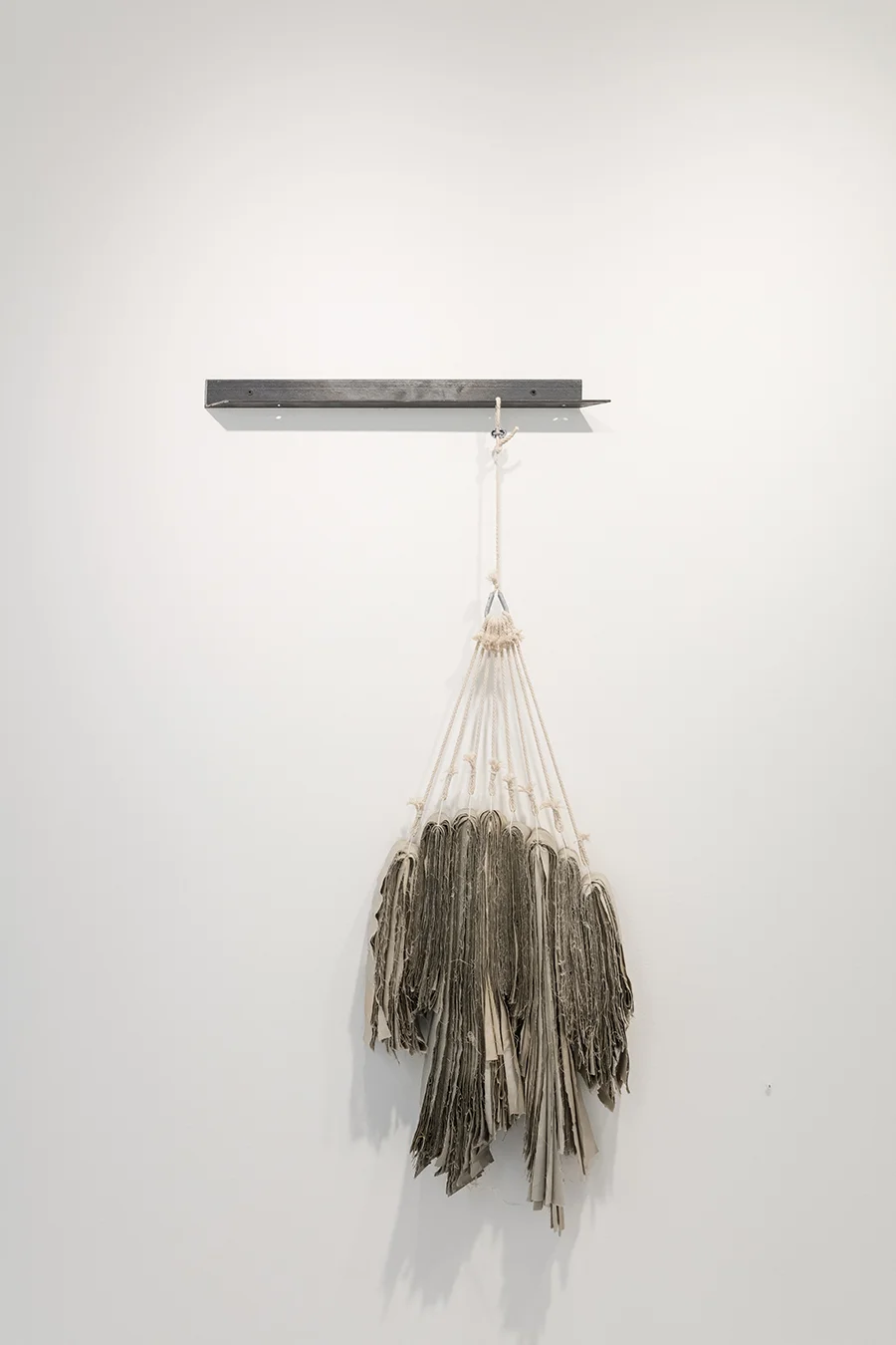 Through the Woods , 2016, cotton, nylon, steel, 22 x 44 x 5 inches