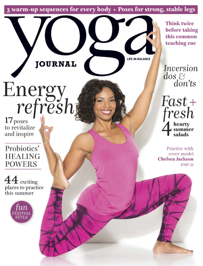 Makeup on yogi Chelsea Jackson for Yoga Journal Magazine by Danica Severance Denver Makeup Artist