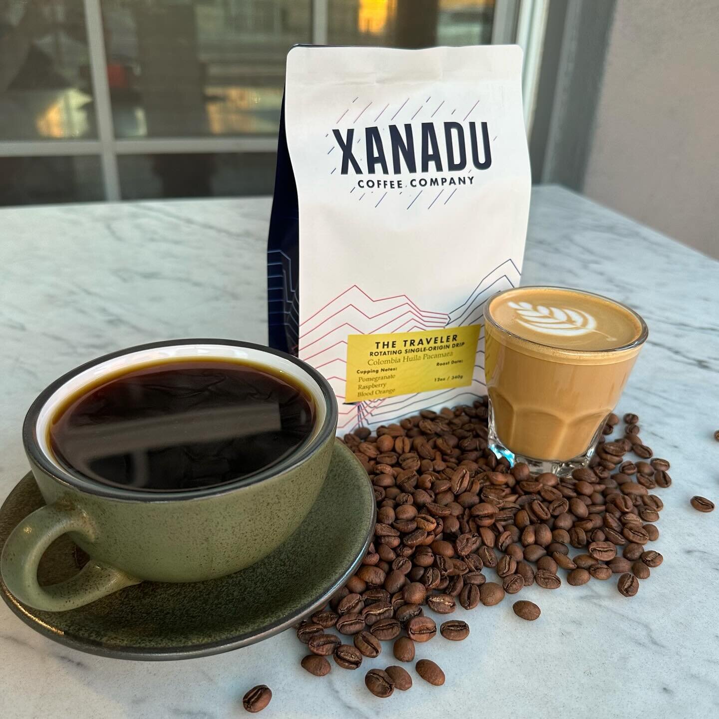 February Traveler is in! 
This month we have a Washed Colombia Huila Pacamara. With bright and acidic cupping notes of Pomegranate, Raspberry, and Blood Orange, this bean is great on its own or as a cortado! 
Come in anytime this month to try it out 