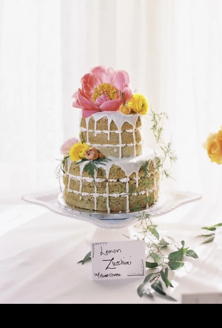 Lemon Zucchini Cake/oat Cheese Buttercream