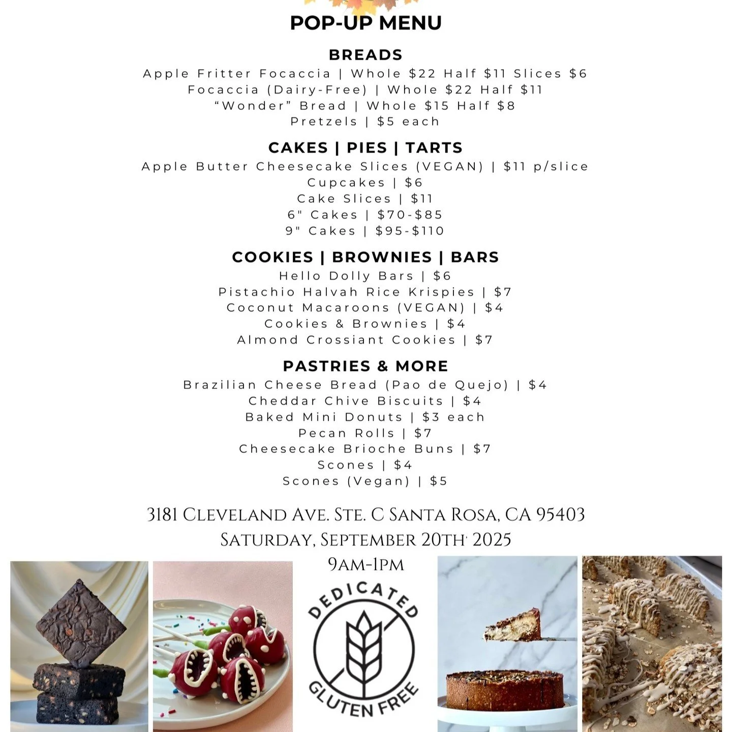 Aaaannndd the winner isssss:

🥨Pretzels!🥨

Now taking pre-orders. Call or text preferred. (707) 800-5149

See you this Saturday!

#glutenfree #glutenfreesonomacounty #madbattercakery #womenownedbusiness #popupshop #popupsonoma #glutenfreecake #sant