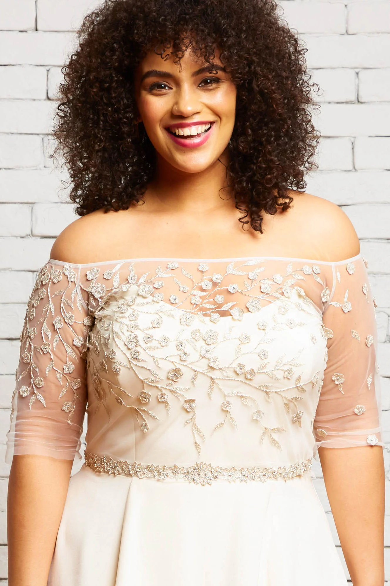 36A. Hazel-Front-Rebecca Schoneveld-Silver_Embellished_Off_The_Shoulder_Alternative_Wedding_Style.jpg