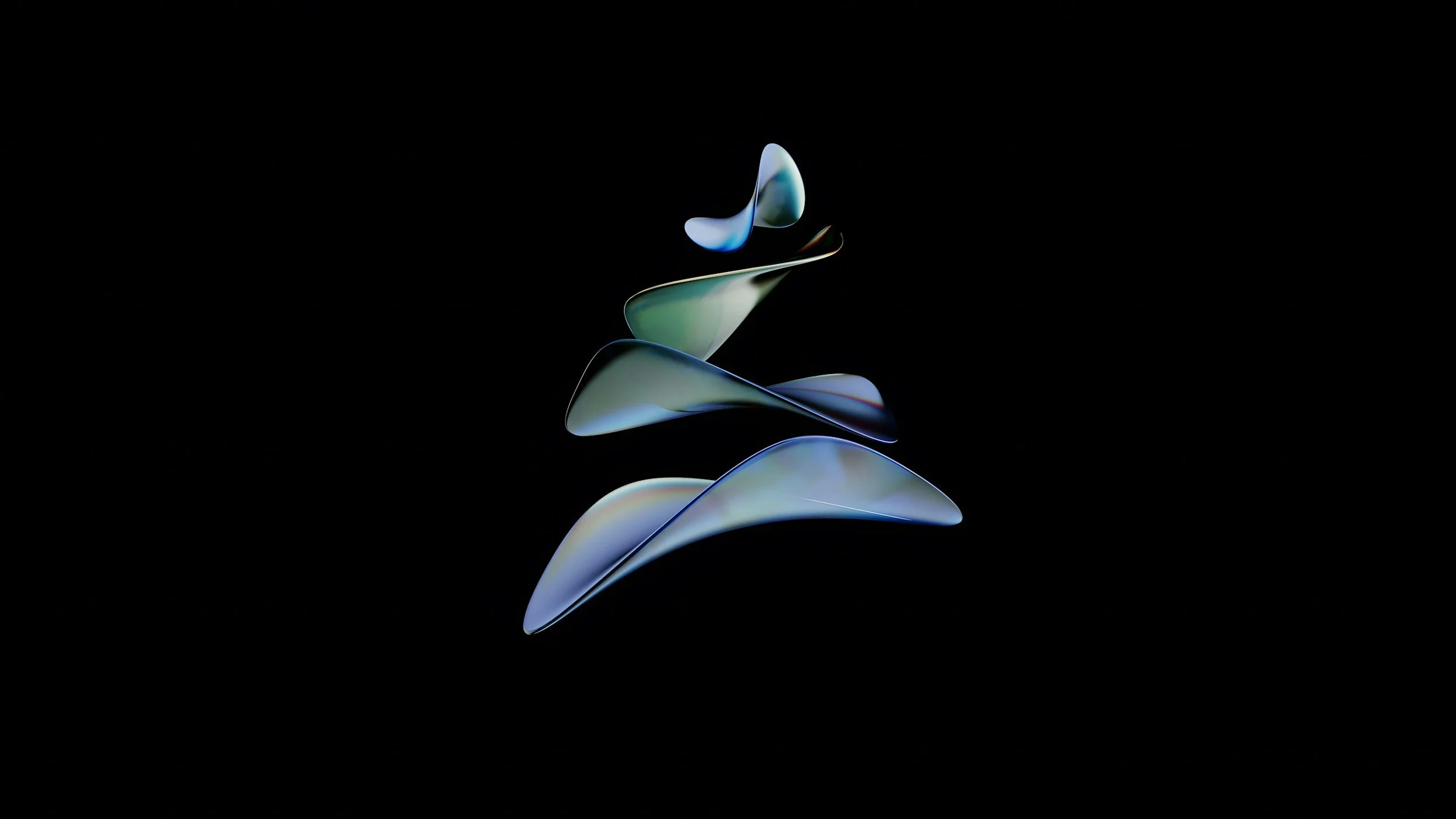 Colorful translucent ribbons — cover art for the Custom Instructions template in the Essential AI Toolkit