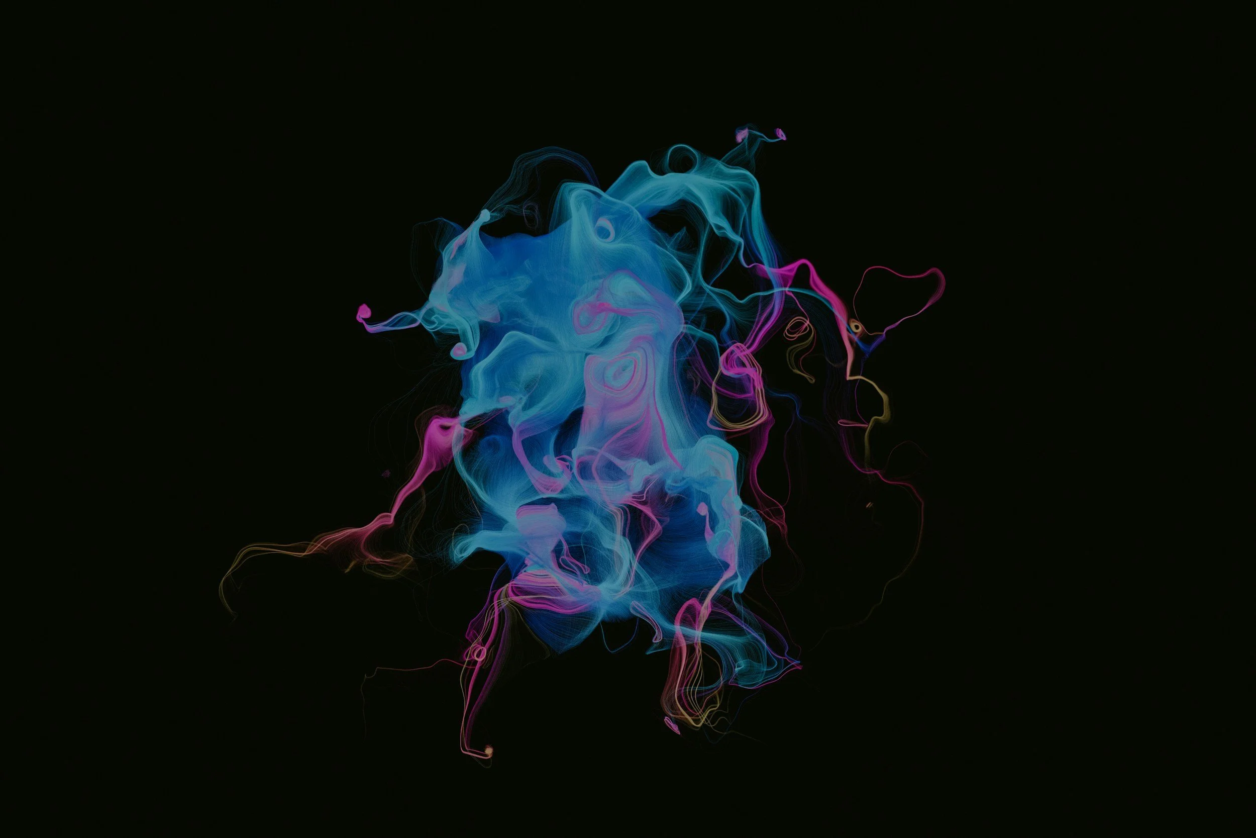 Blue, pink and purple swirling forms — cover art for the Creator Command Center in the Essential AI Toolkit