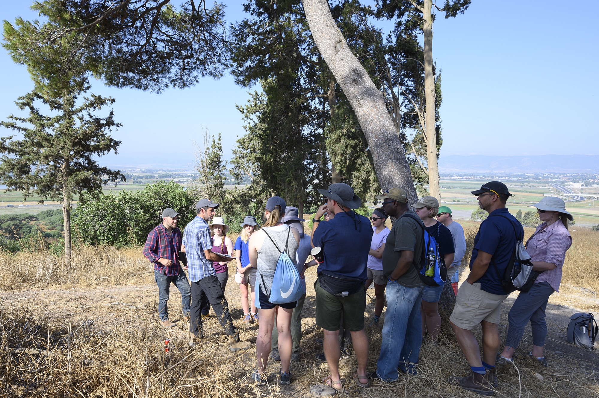 Co-Director Mario Martin leads a tour of the site
