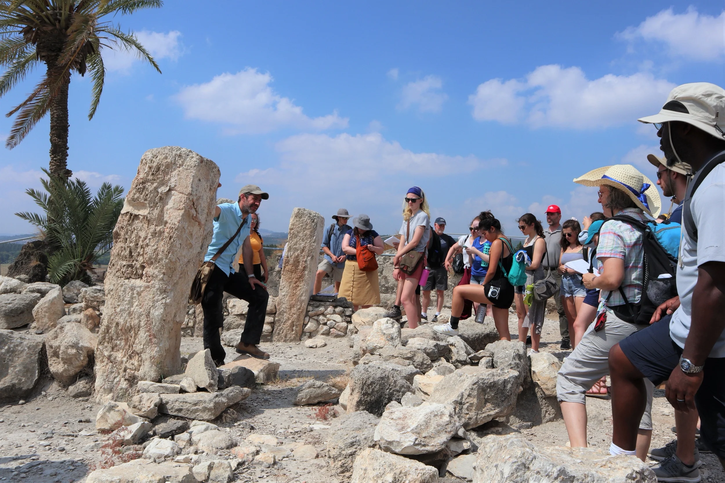 Co-Director Mario Martin leads a tour of Megiddo