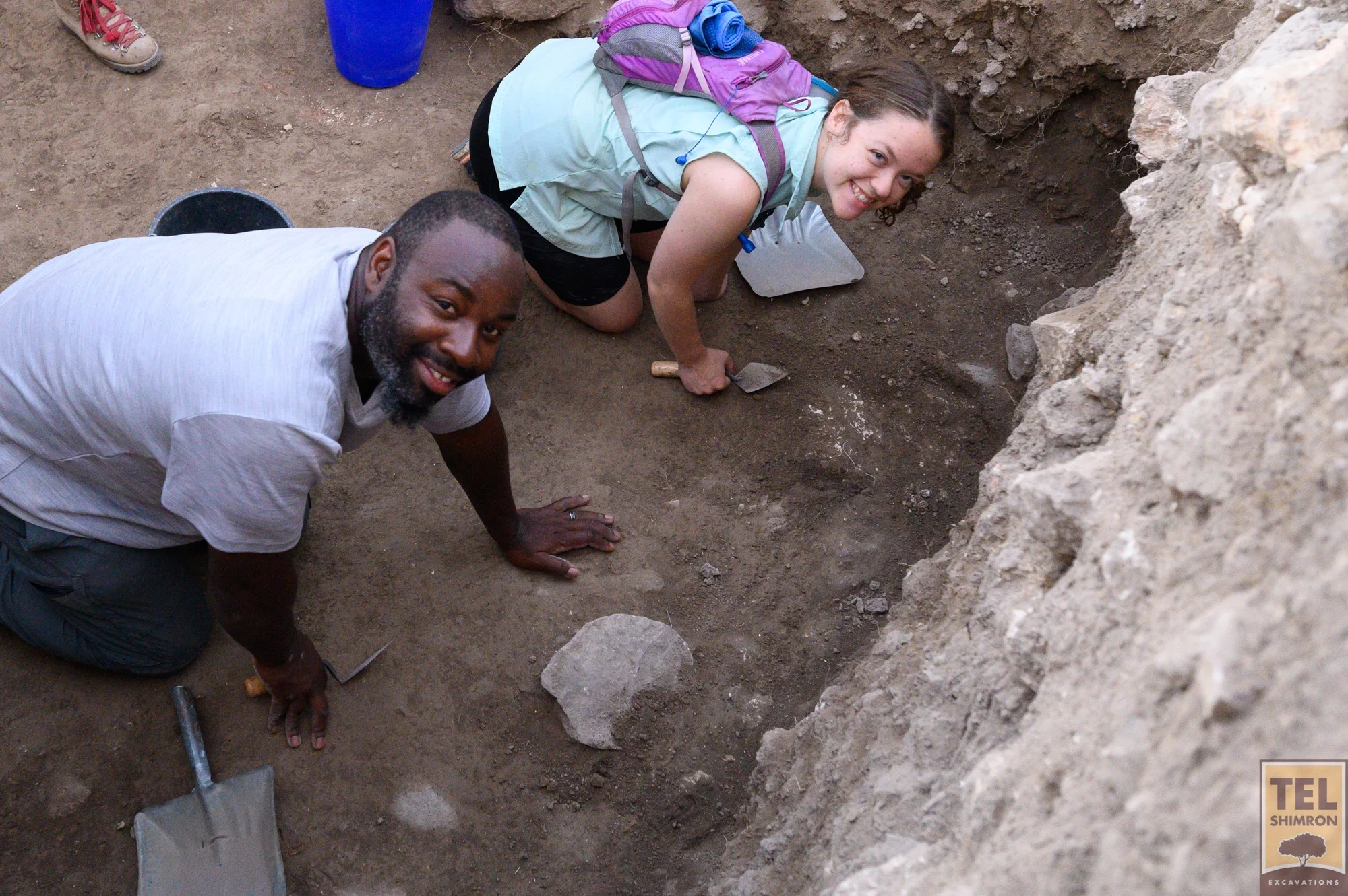 Happy to be tracing a floor after digging through almost 2 meters of fill in Grid 23/24
