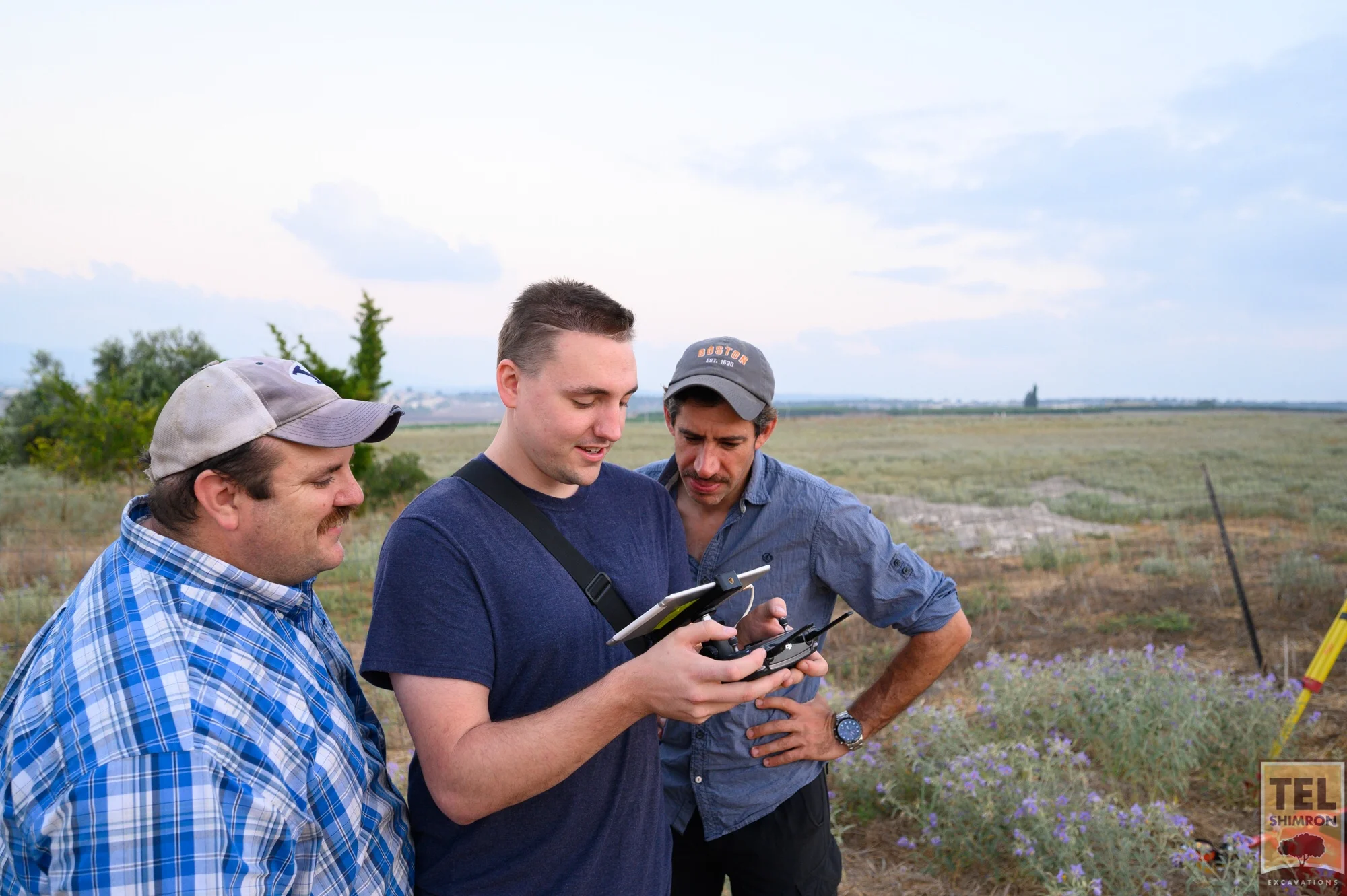 The GIS team takes final photos of Grid 94