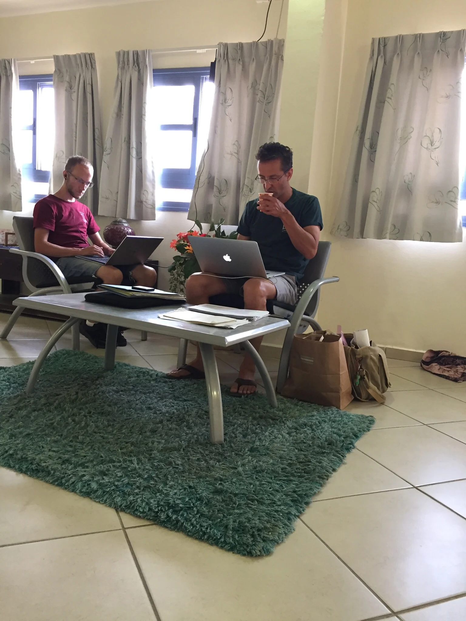 Supervisors working on reports and other bookwork