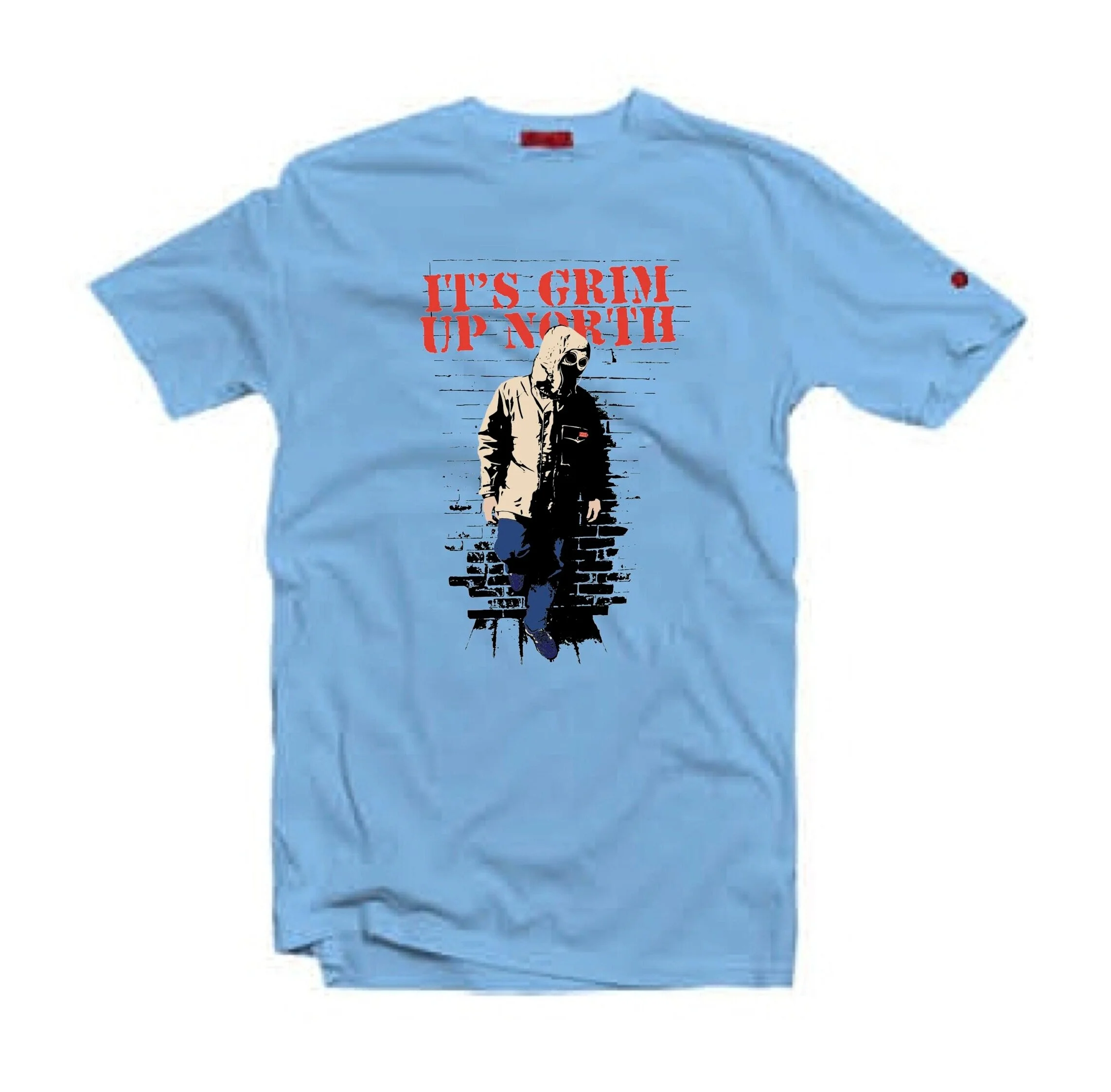 Organic T-Shirt / Sky Blue — 80s Casuals
