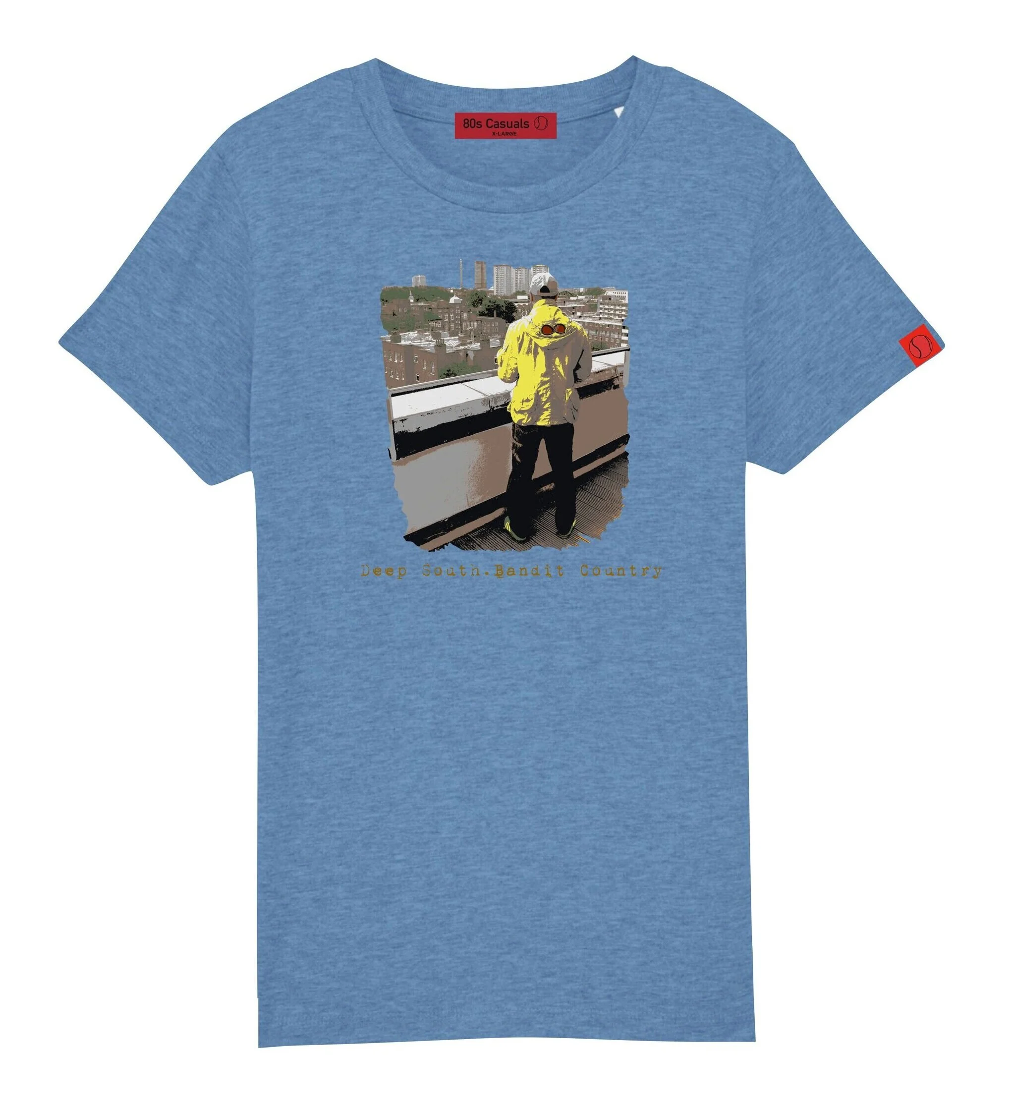 T-Shirt / Heather Sky Blue — 80s Casuals