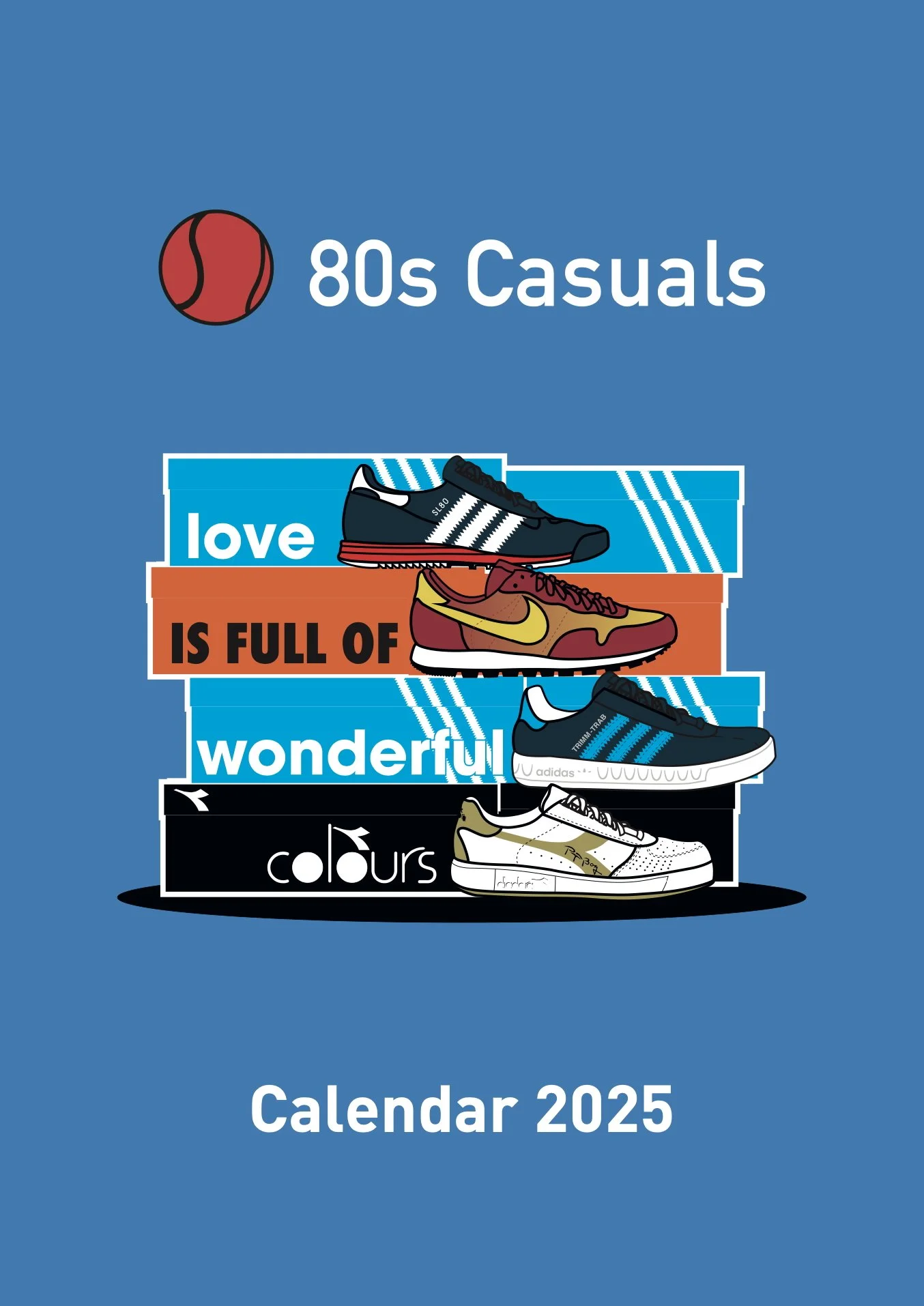 2025 A4 80s Casuals Calendar — 80s Casuals