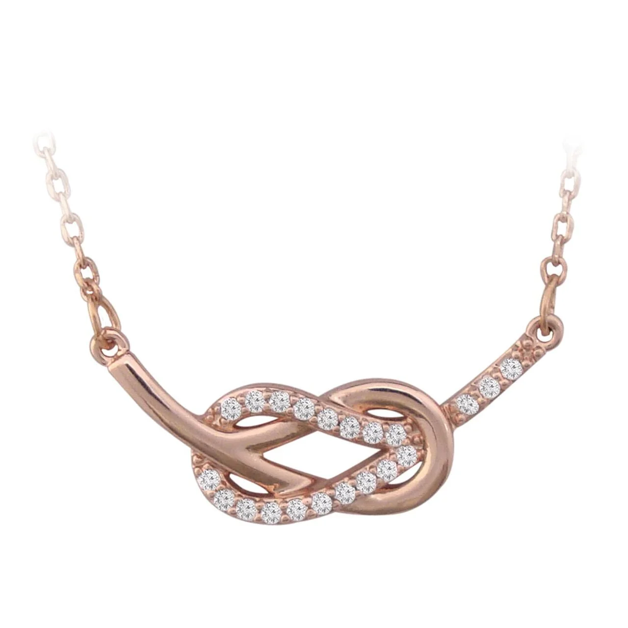 TIPPERARY CRYSTAL  Rose Double Swirl Hammock Pendant