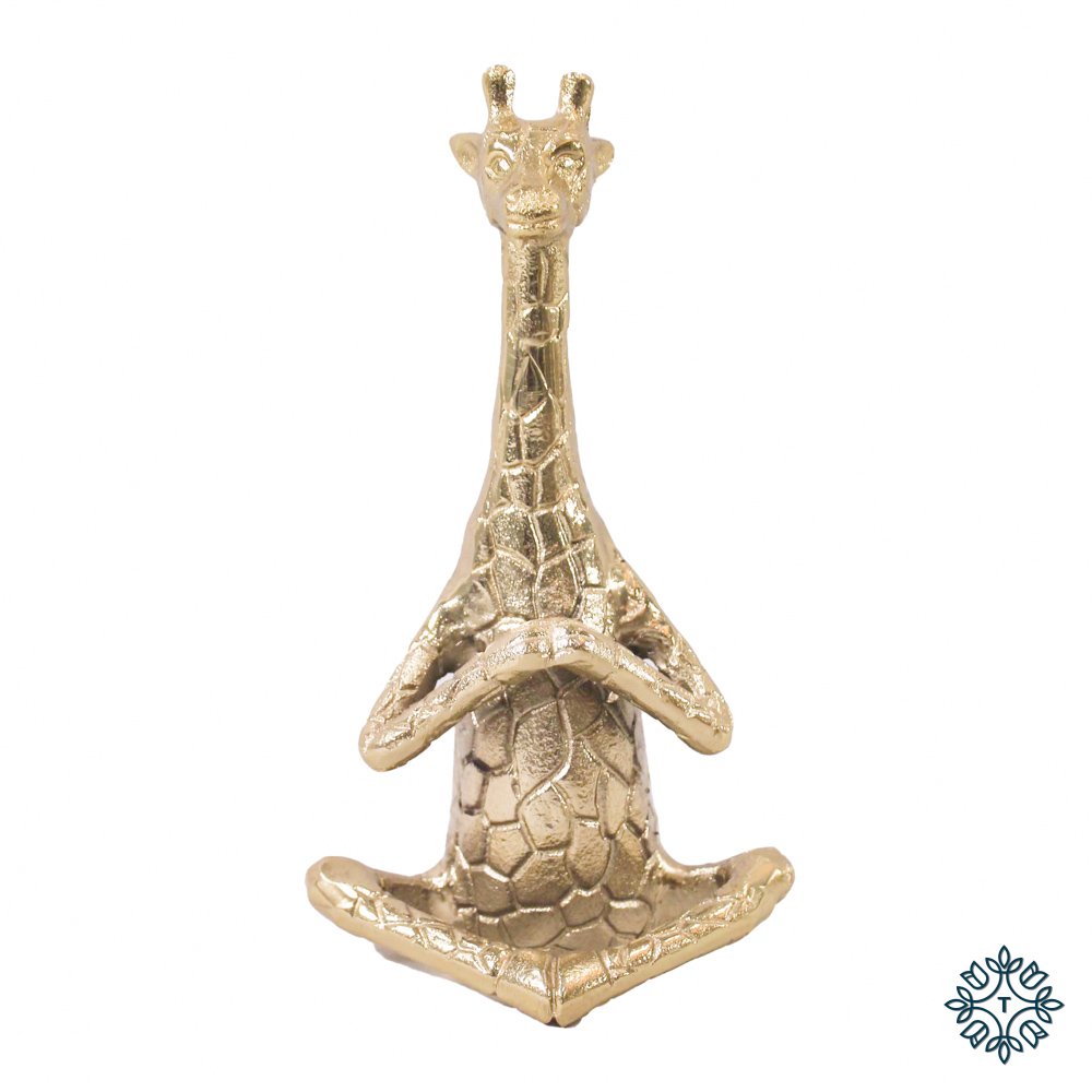 Safari yoga giraffe gold