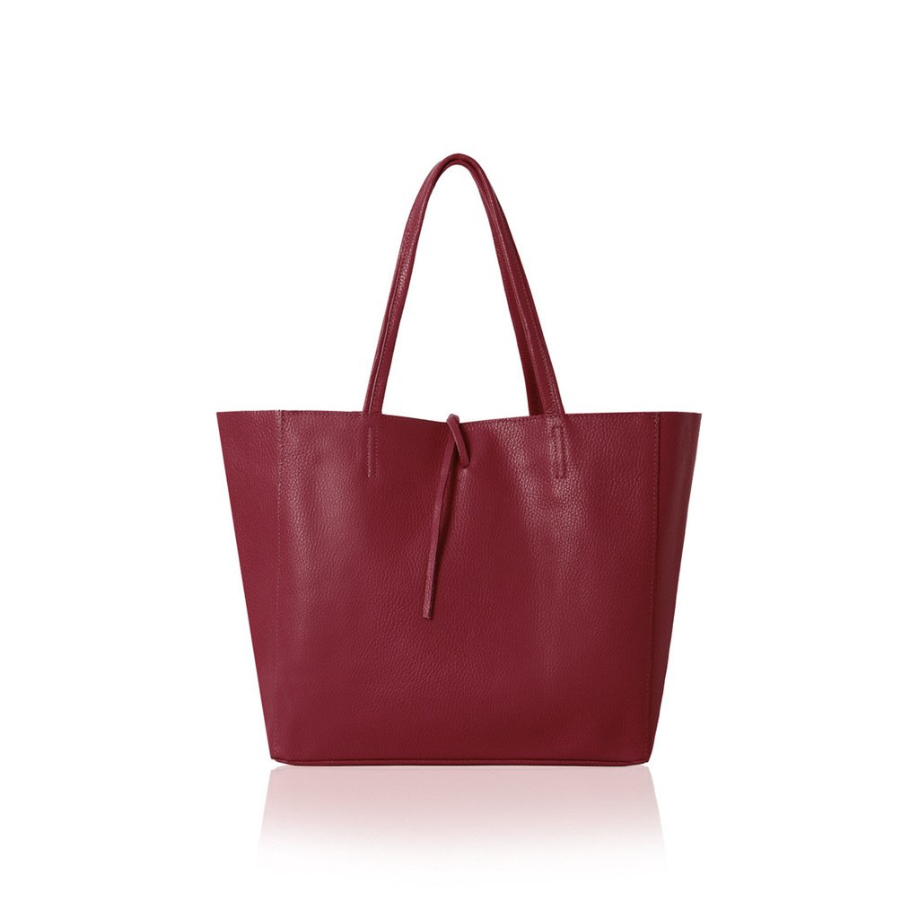 The Capri Corsa Large Tote : Red Plum