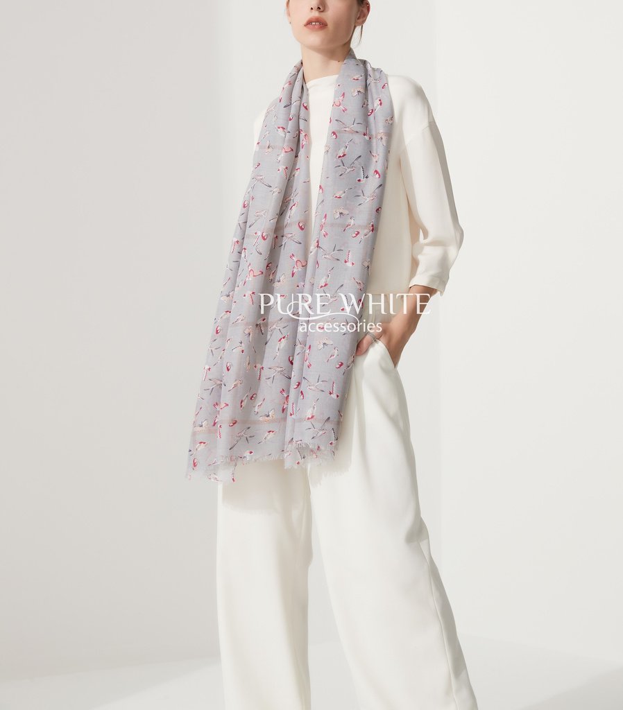 CASSIE CREAM BOUCLE MIX SUPER SOFT SCARF