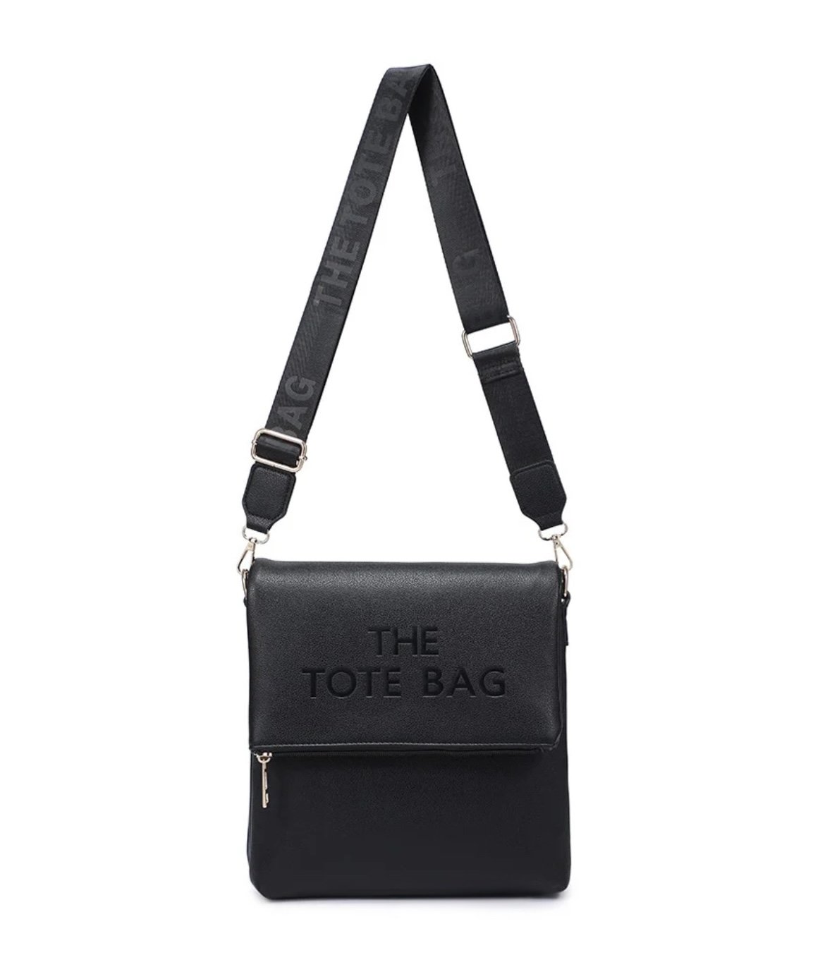 "THE TOTE BAG" CROSSBODY NEW DESIGN BLACK