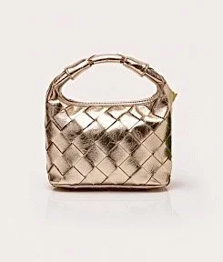 The "Golden Weave" Mini Top Handle Bag Product