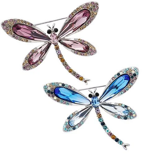 Dazzling Dragonfly Brooch