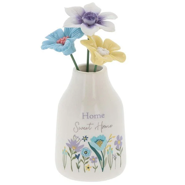Bright Blooms Vase/Flowers Home