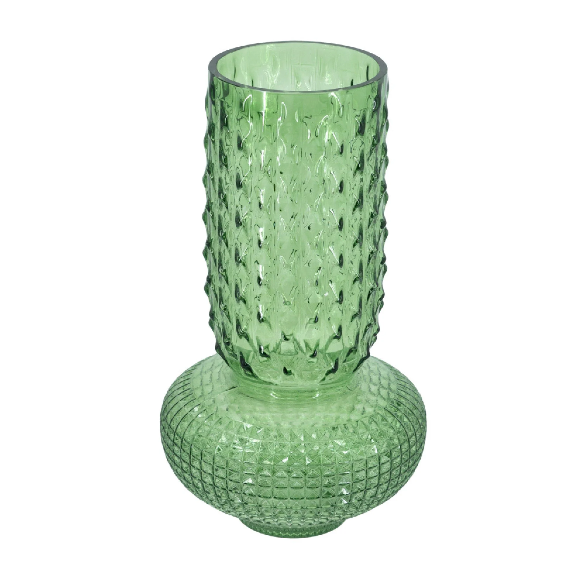 Glass vase green